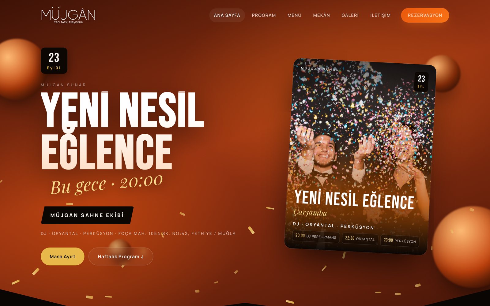 Fethiye Müjgân web sitesinin ekran görüntüsü
